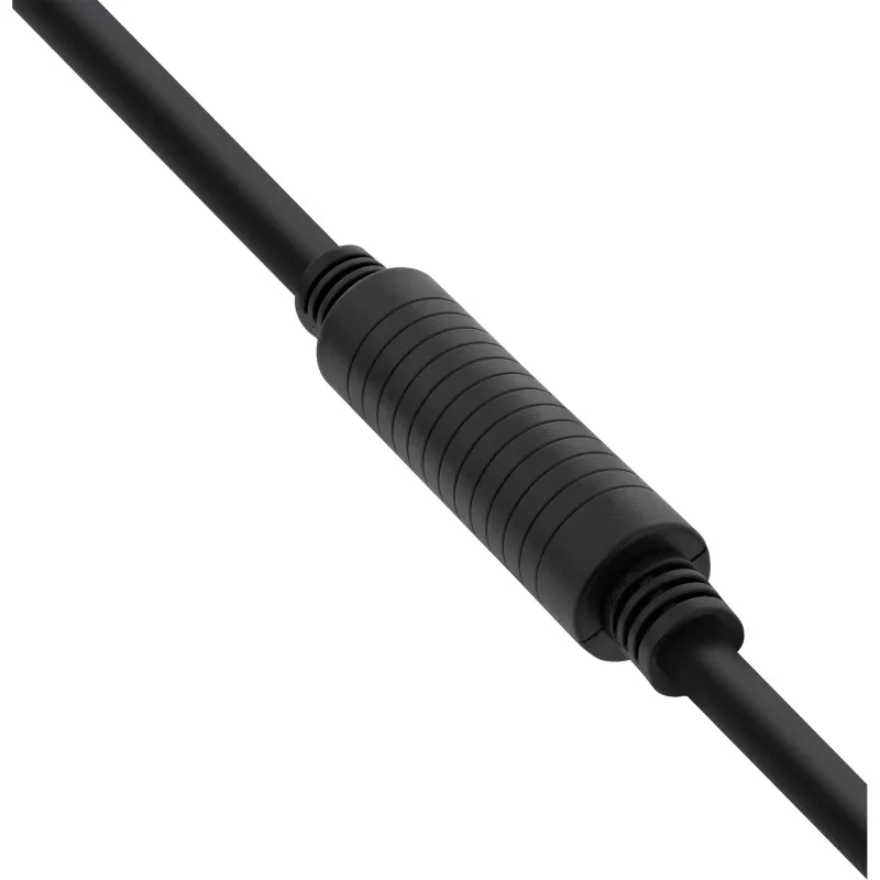 InLine High Speed HDMI -kaapeli Ethernetillä, aktiivinen, M/M, musta, kullatut kontaktit, 40 m