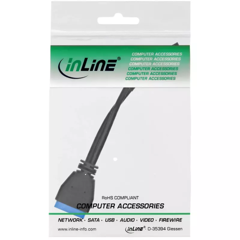 InLine USB 2.0 - USB 3.0 sisäinen USB-header-kaapeli 33449I