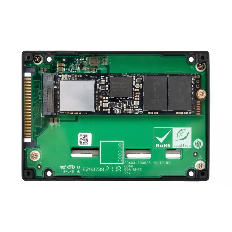 QNAP - QDA-UMP4 - liitäntäsovitin - M.2 - PCIe 4.0 x4 (NVMe) - U.2
