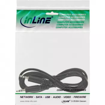 InLine audiokaapeli 3,5 mm stereo uros / uros 3 m