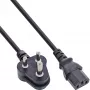 InLine B-16652R virtajohto, Etelä-Afrikan tyyppi D 5A – C13, 1,8 m, 35 kappaleen irtopakkaus