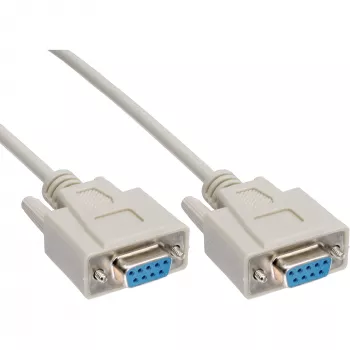 Nullmodem-kaapeli InLine 9-napainen naaras-naaras B-12225, 5 m