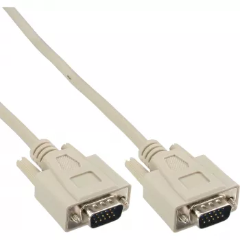 VGA-kaapeli 15 Pin HD pistoke / pistoke beige 10 m InLine 17712E