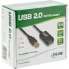 InLine USB 2.0 aktiivinen signaalin toistokaapeli Type-A pistoke / A liitin, 5 m