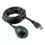 InLine USB 3.2 Gen.1 kaapeli USB Type-A pistoke / A liitin + virransyöttö, jalustalla, musta, 1 m