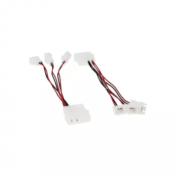 InLine PC-tuuletinadapterikaapeli 12V / 5V enintään 3 tuulettimelle 33005A