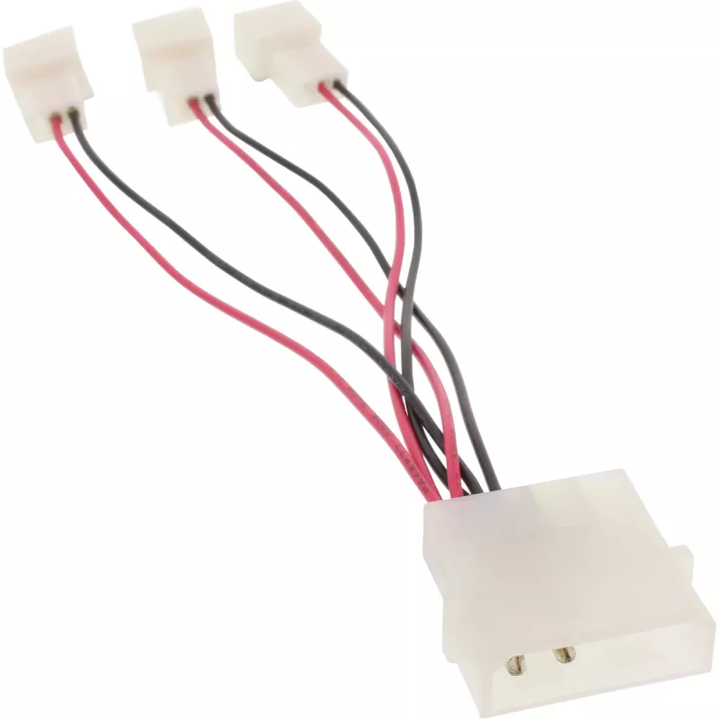 InLine PC-tuuletinadapterikaapeli 12V / 5V enintään 3 tuulettimelle 33005A