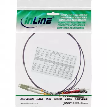 InLine kuituduplexkaapeli LC/ST 50/125µm OM4 1m, 1 m, OM4