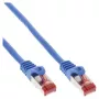InLine verkkokaapeli S/FTP PiMF Cat.6 250MHz PVC kupari sininen 0,25m