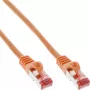 InLine verkkokaapeli S/FTP PiMF Cat.6 250MHz PVC kupari oranssi 0,3m