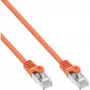 InLine verkkokaapeli SF/UTP Cat.5e oranssi 0,5 m