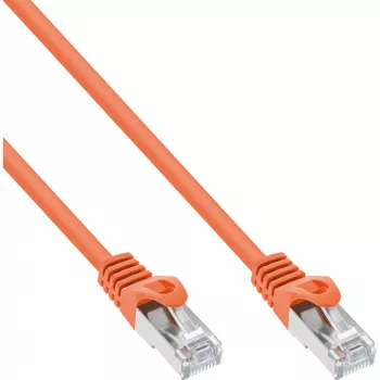 InLine verkkokaapeli SF/UTP Cat.5e oranssi 0,3 m