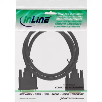 InLine DVI-D-kaapeli, Premium, 24+1 uros/uros, Dual Link, kullattu, 2 m