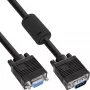 InLine S-VGA-jatkokaapeli 15HD uros/naaras musta 2 m
