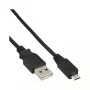 InLine Micro-USB 2.0 -kaapeli, USB Type-A-uros / Micro-B-uros, musta, 3 m