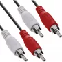 InLine audiokaapeli 2x RCA uros/uros 3 m InLine 89938A