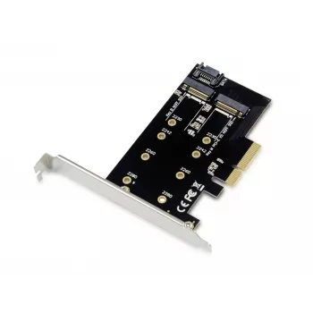 Conceptronic EMRICK 2-in-1 M.2 SSD PCIe -adapteri SATA AHCI NVMe