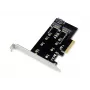 Conceptronic EMRICK 2-in-1 M.2 SSD PCIe -adapteri SATA AHCI NVMe