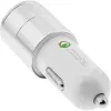 InLine USB-autolaturi verkkovirtasovitin Quick Charge 3.0, valkoinen