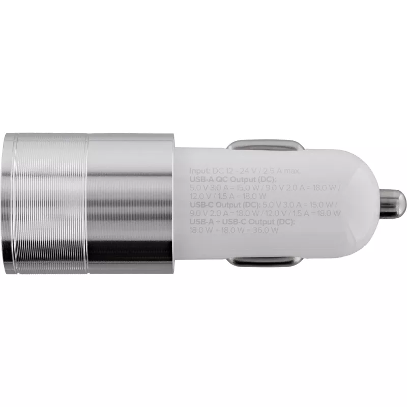 InLine USB-autolaturi verkkovirtasovitin Quick Charge 3.0, valkoinen