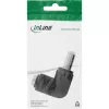 DC-adapteri InLine 5,5×2,5 mm kulmaliitin uros–liitin, 5 V tulo, sisä, musta