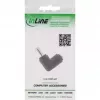 InLine DC-adapteri 5,5x2,1 mm DC-uros/naaras kulma universaali musta
