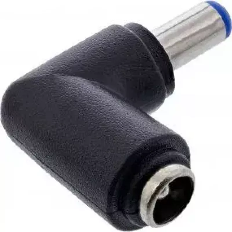 InLine DC-adapteri 5,5x2,1 mm DC-uros/naaras kulma universaali musta