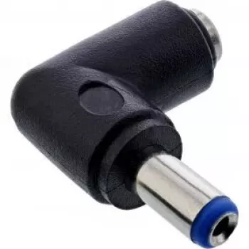 InLine DC-adapteri 5,5x2,1 mm DC-uros/naaras kulma universaali musta