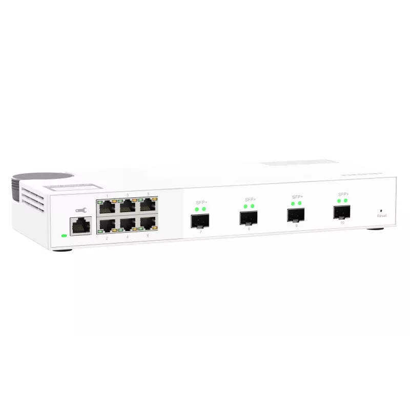 QNAP QSW-M2106-4S verkkokytkin hallittava L2 2,5G Ethernet (100/1000/2500) valkoinen