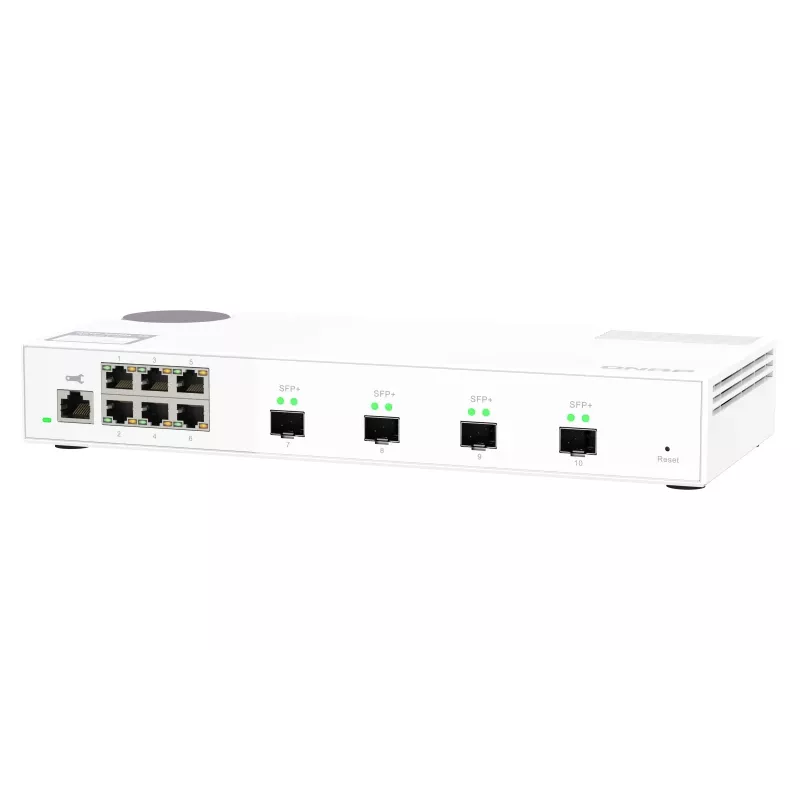 QNAP QSW-M2106-4S verkkokytkin hallittava L2 2,5G Ethernet (100/1000/2500) valkoinen