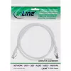 InLine verkkokaapeli, S/FTP (PiMf), Kat.8.1, 2000MHz, halogeeniton, valkoinen, 1 m