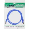 InLine verkkokaapeli S/FTP PiMF Cat.8.1 halogeeniton 2000MHz sininen, 1m