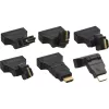 InLine HDMI–DVI-adapteri HDMI-uros / 24+1 naaras 180° kulma kullattu