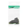 InLine HDMI–DVI-adapteri HDMI-uros / 24+1 naaras 180° kulma kullattu