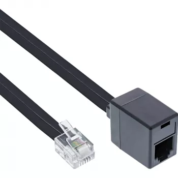 InLine modulaarikaapeli RJ12 6P6C uros / naaras 10m