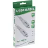 InLine USB4-kaapeli, USB-C uros/uros, PD 240W, 8K60Hz, TPE, valkoinen, 1,5 m