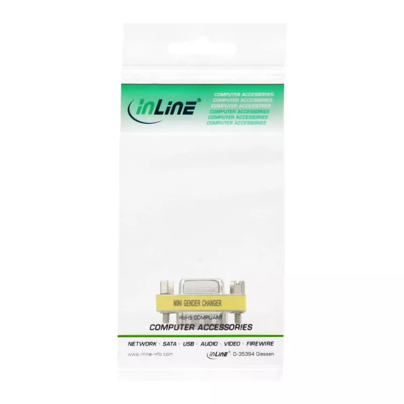InLine mini-sovitin 15 Pin HD VGA / S-VGA uros/naaras