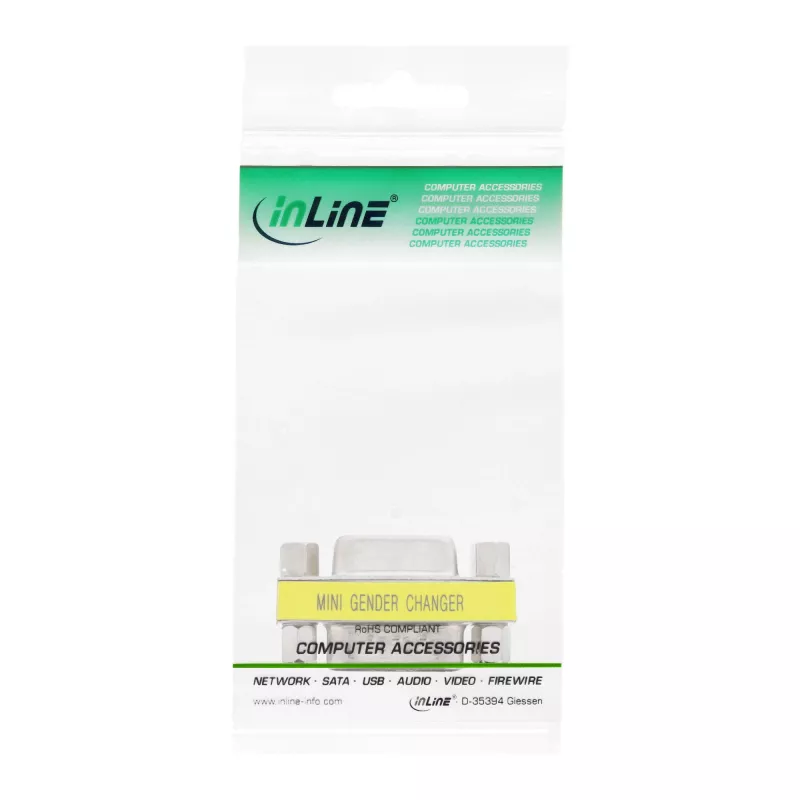 InLine mini-sovitin 9 Pin sarjaportti uros/naaras