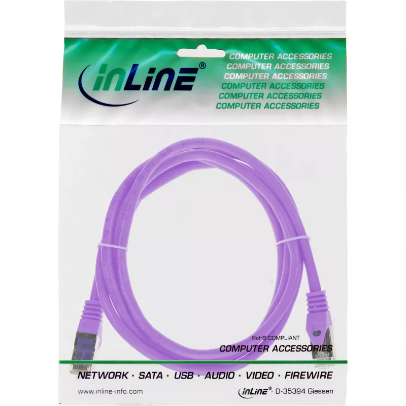 Patch-kaapeli InLine 72502P SF/UTP Cat5e 2 m violetti