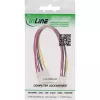 InLine sisäinen Y-virtakaapeli 1x 5,25 tuuman Molex / 2x 3,5 tuuman Floppy 0,20 m