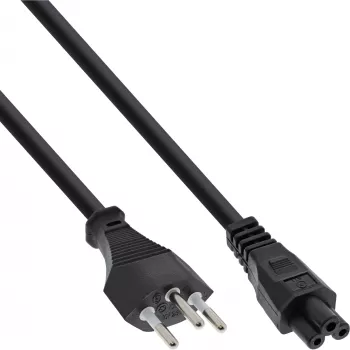 InLine virtakaapeli kannettavaan Sveitsi 3-pin-naaras 2 m