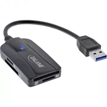InLine kortinlukija USB 3.1 USB-A, SD/SDHC/SDXC, microSD, UHS-II-yhteensopiva