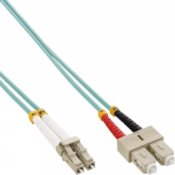 InLine kuitu-duplexkaapeli LC/SC 50/125 µm OM3 35 m