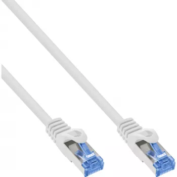 InLine patch-kaapeli, Cat.6A, S/FTP, TPE joustava, valkoinen, 10 m