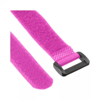 InLine kaapelitarra tarranauhalla 20 x 200 mm, 10 kpl, pinkki