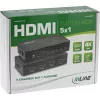 InLine HDMI-kytkin 5-porttia 4K2K@60Hz HDCP 2.2 musta