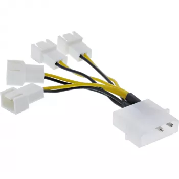 Virtasovitinkaapeli Molex InLine 33341A 0,05 m 4x tuuletinliitin