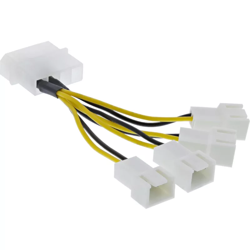Virtasovitinkaapeli Molex InLine 33341A 0,05 m 4x tuuletinliitin