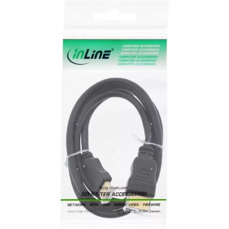 InLine HDMI-mini-kaapeli, High Speed HDMI, AM/CM, kullattu, 1,5 m