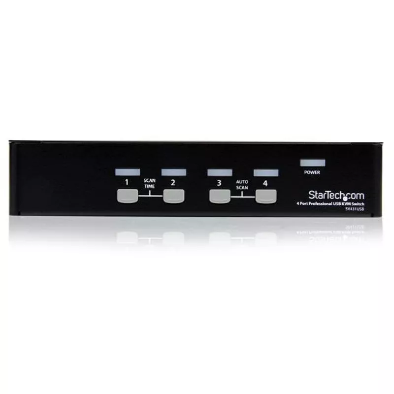 StarTech.com 4-porttinen ammattimainen VGA USB KVM-kytkin hubilla